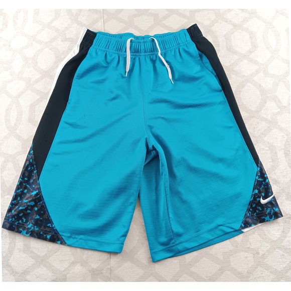 Nike Basketball Shorts Teal Black White Mens Size L Athletic Gym Workout - Picture 9 of 9